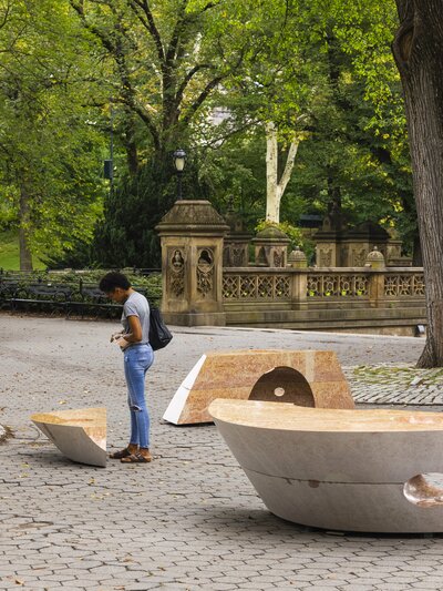 Interspecies Assembly installed in Central Park, New York City, 2021.