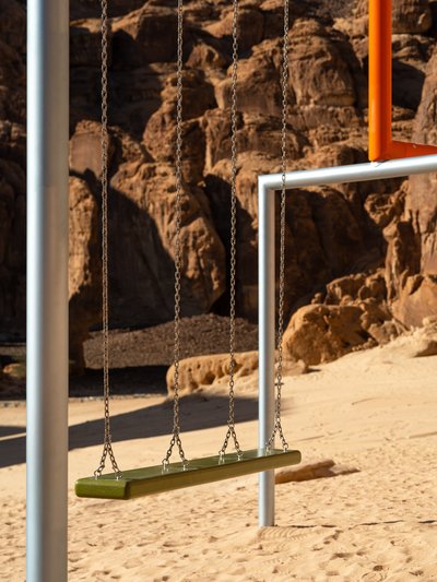 One Two Three Swing! AlUla 2020, commissioned by Desert X. Permanent Installation.
