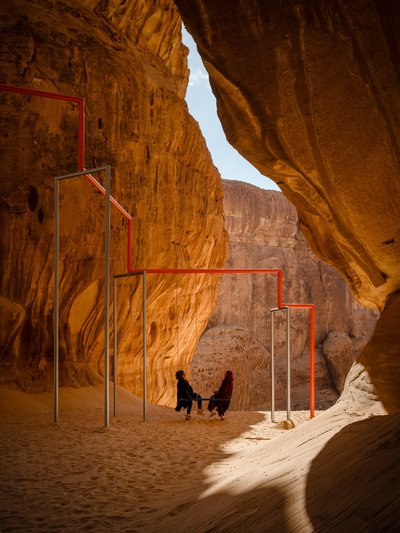 One Two Three Swing! AlUla 2020, commissioned by Desert X. Permanent Installation.