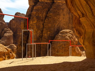 One Two Three Swing! AlUla 2020, commissioned by Desert X. Permanent Installation.