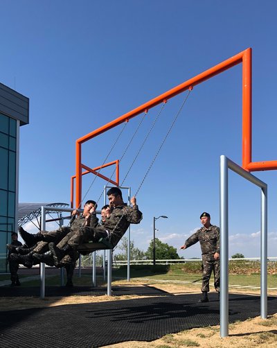 One Two Three Swing! Dora Observatory 2019, commissioned by Real DMZ Project. Temporary Installation.