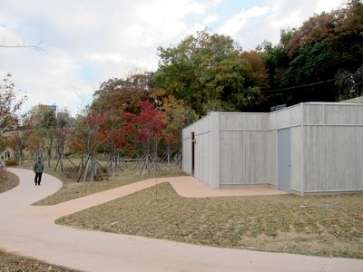 Power Toilets/UNESCO installed for Gwangju Folly Project, Gwangju, 2013. Outside view.