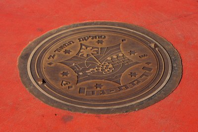 Manhole cover from Tel Aviv, Israel. Superkilen, 2012.