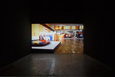 Flooded McDonald's, 2009 installed at Fundación Jumex, Mexico City, 2013.